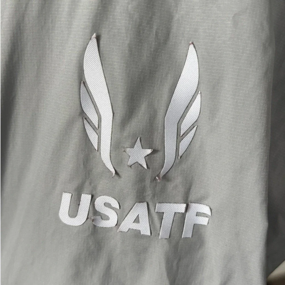 Nike USA Olympic Team Tracktown 2016 Windrunner Jacket Men's Size S Gray Black